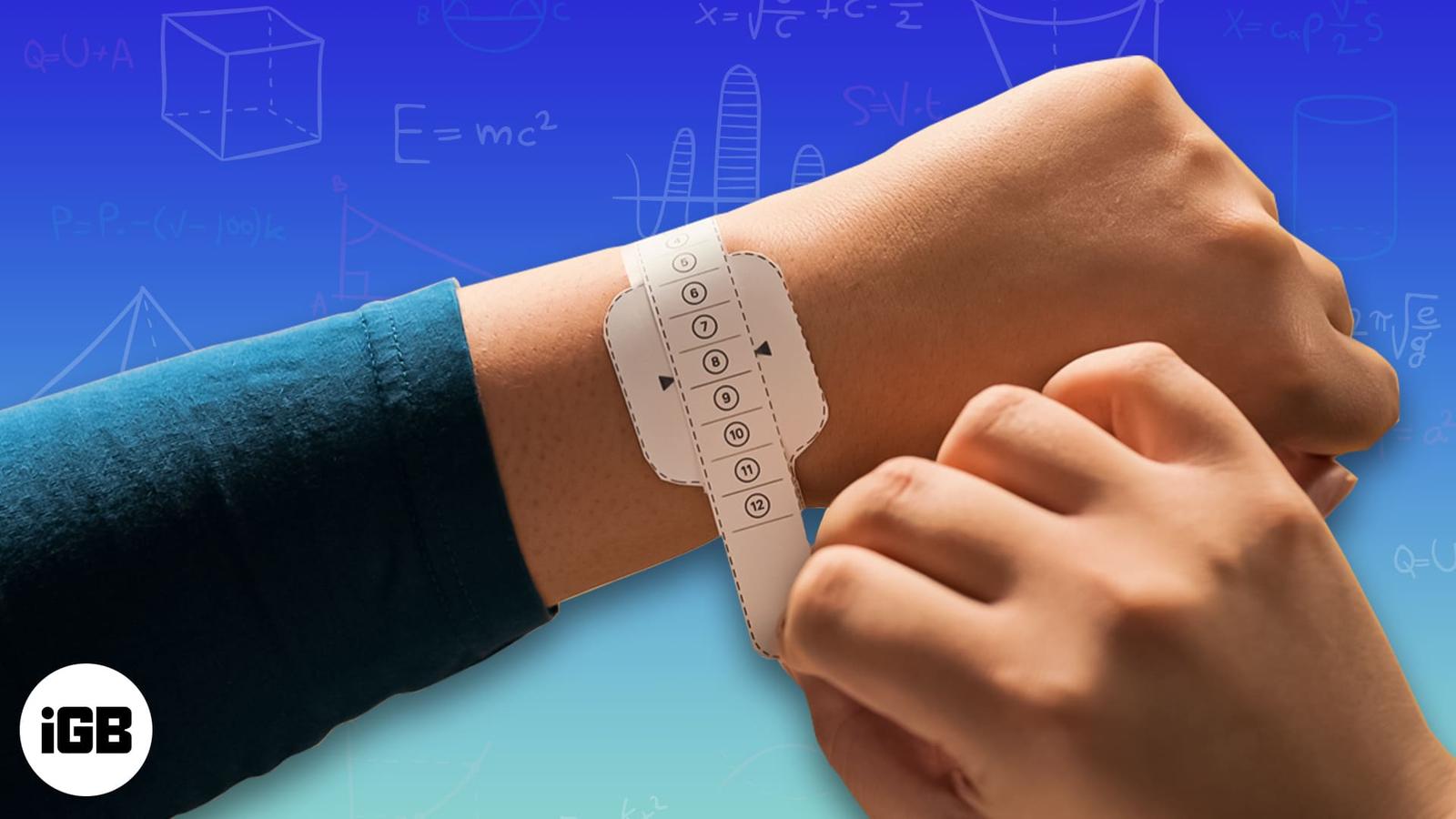 How to correctly measure your wrist for apple watch