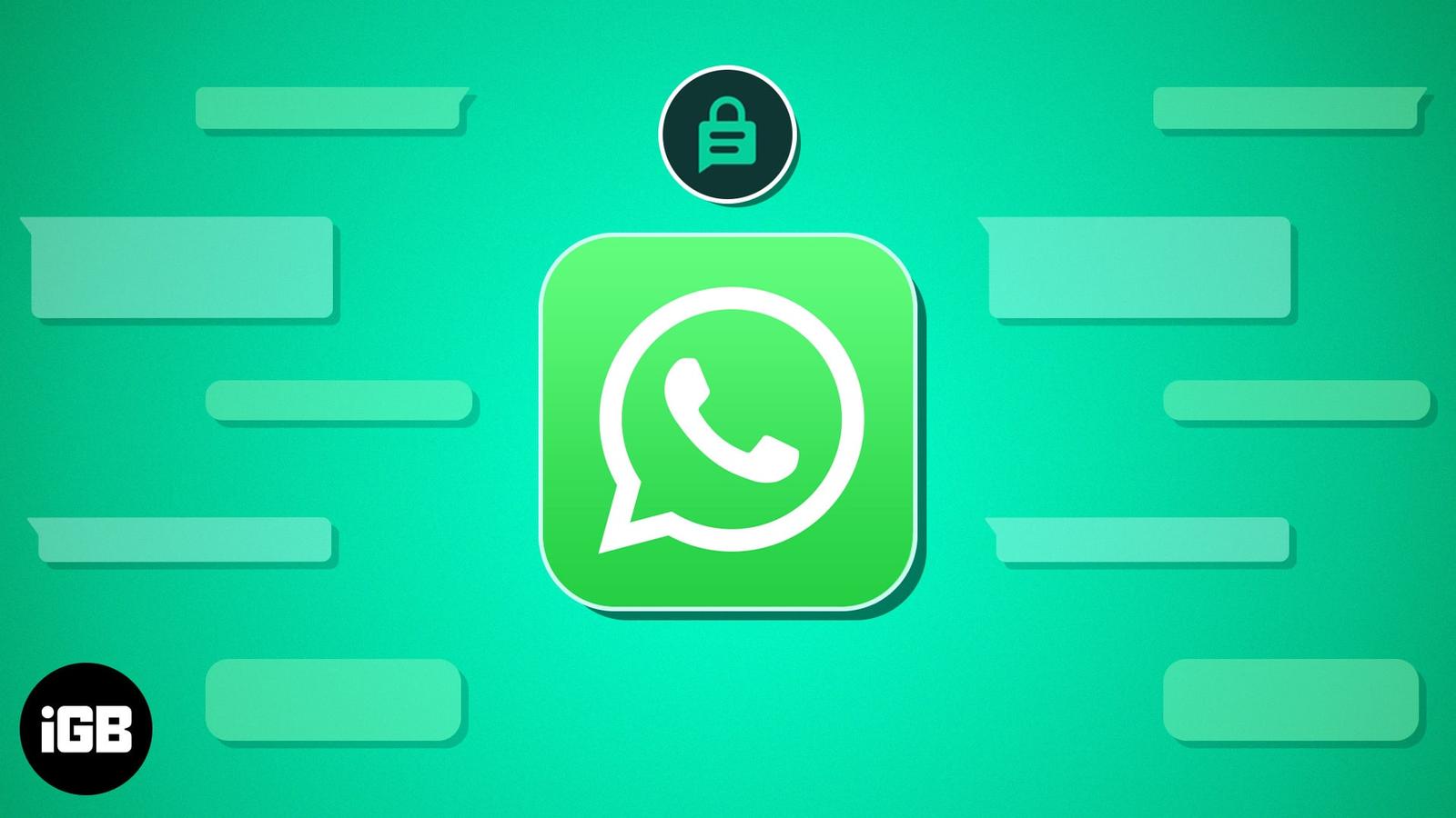 Lock whatsapp chats on iphone