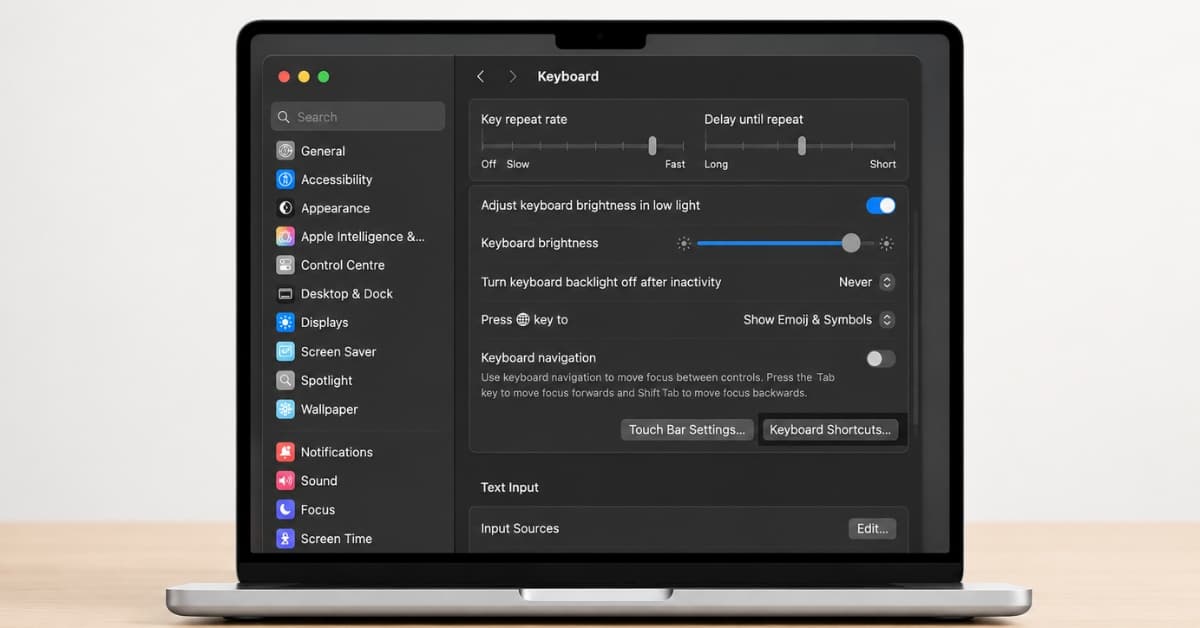 Mac keyboard shortcuts for Apple Notes