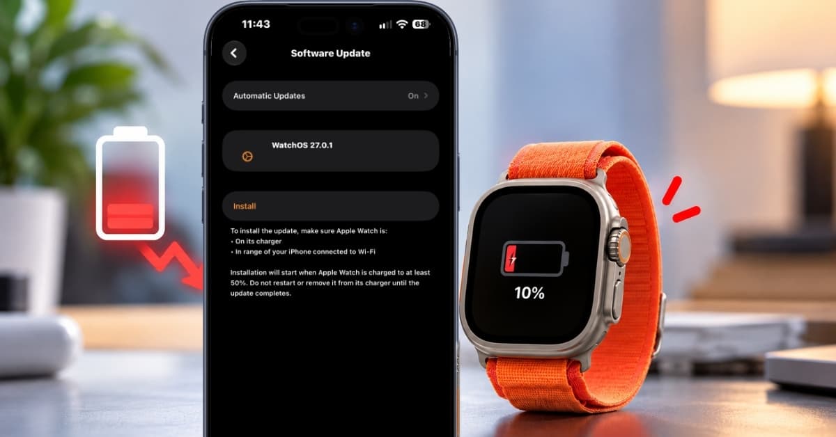 Apple Watch battery draining fast after watchOS 27? Try these fixes