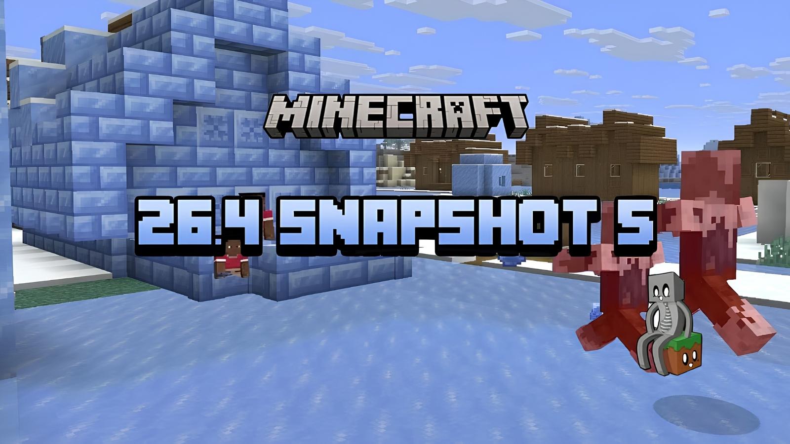 Minecraft 26.4 Snapshot 5: New advancement, Packed Ice Bricks & more