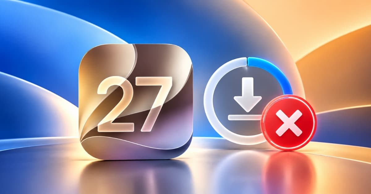 How to stop the iOS 27 update while downloading