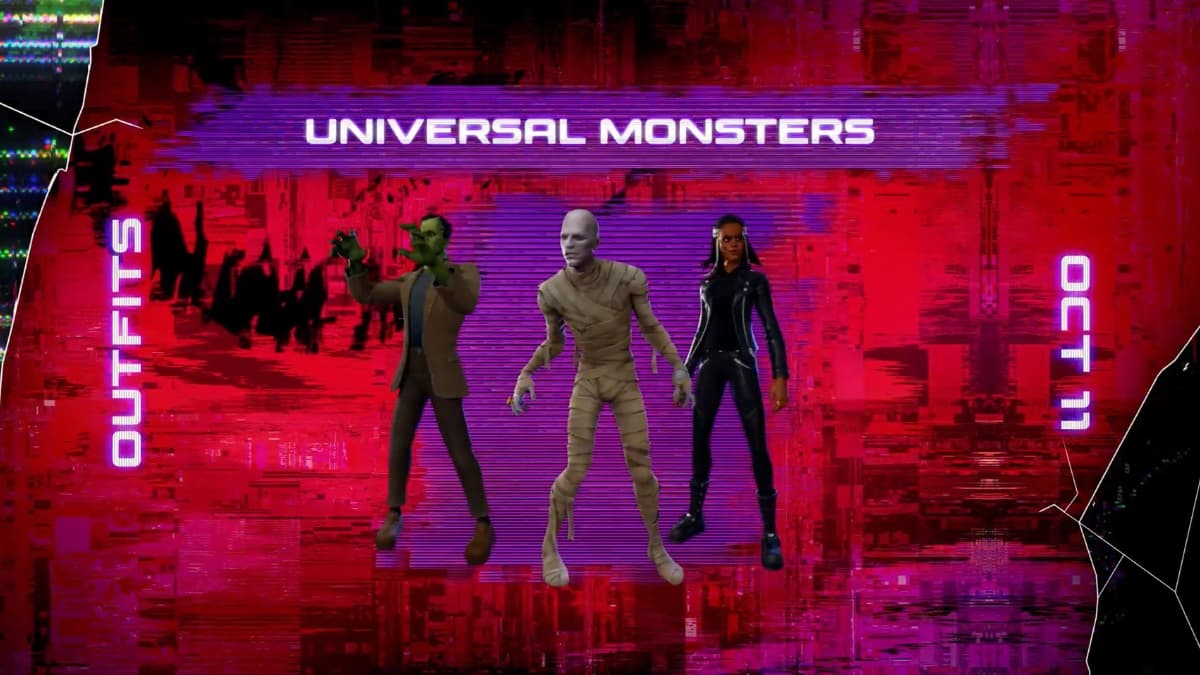 Universal Monsters skins return to Fortnite after nearly four years