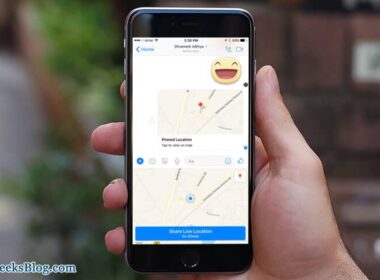 How to share location in messenger app on iphone