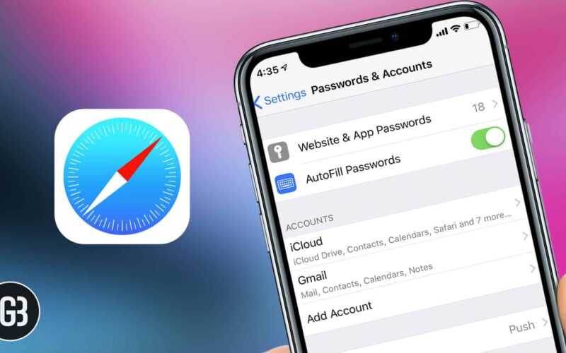 How to allow safari to save passwords for websites on iphone or ipad