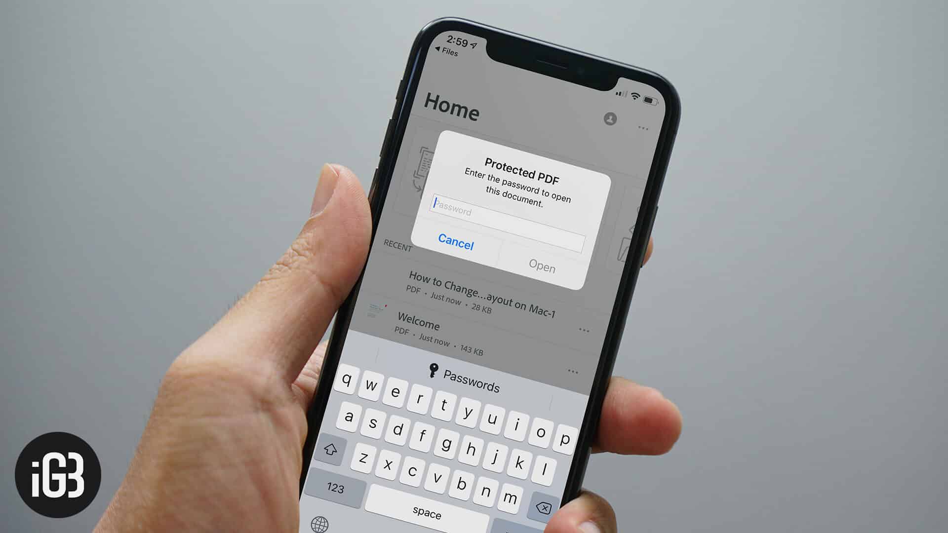 How to password protect a pdf file on iphone and ipad