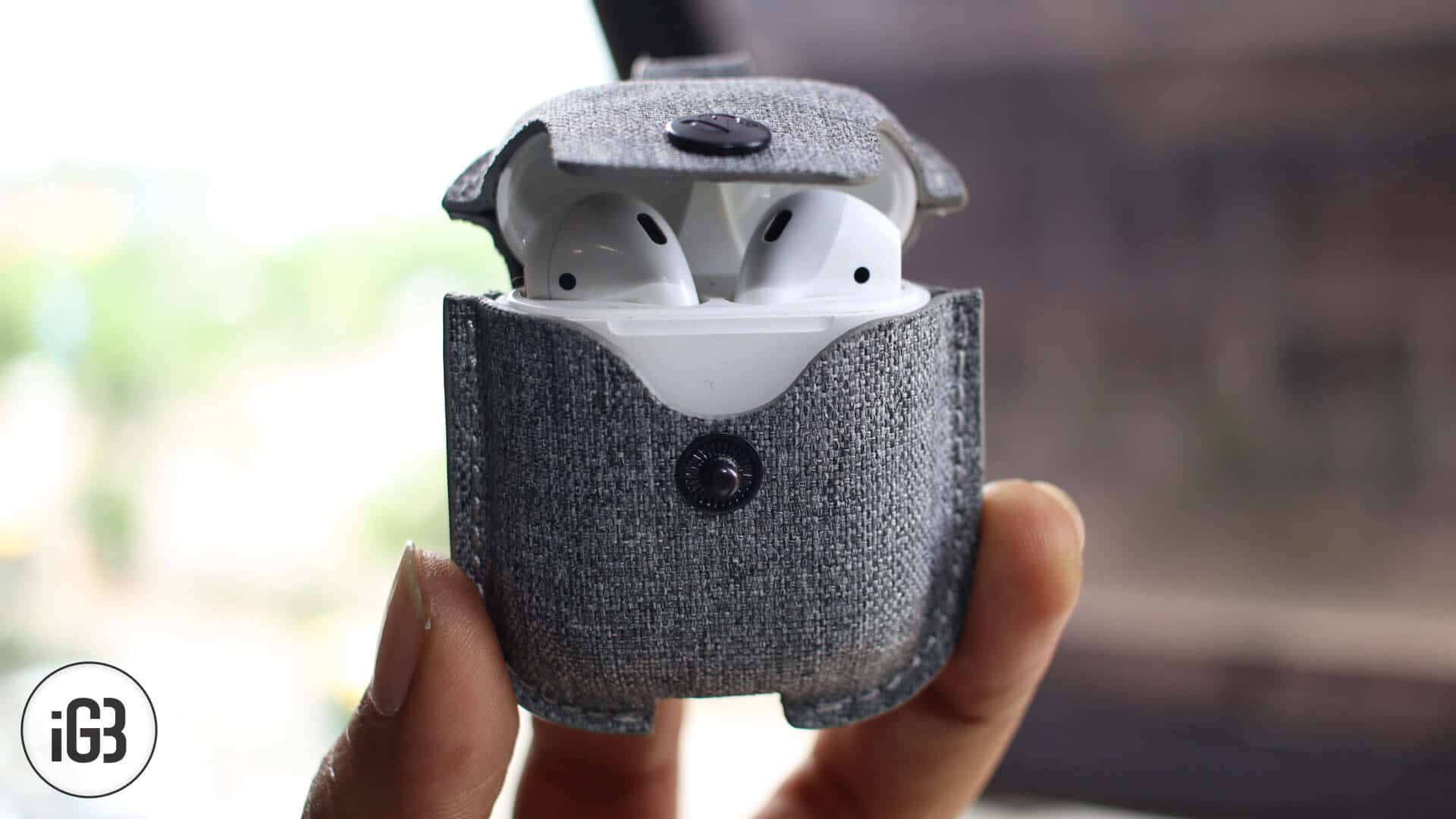 AirSnap Twill from Twelve South: AirPods Carrying Case