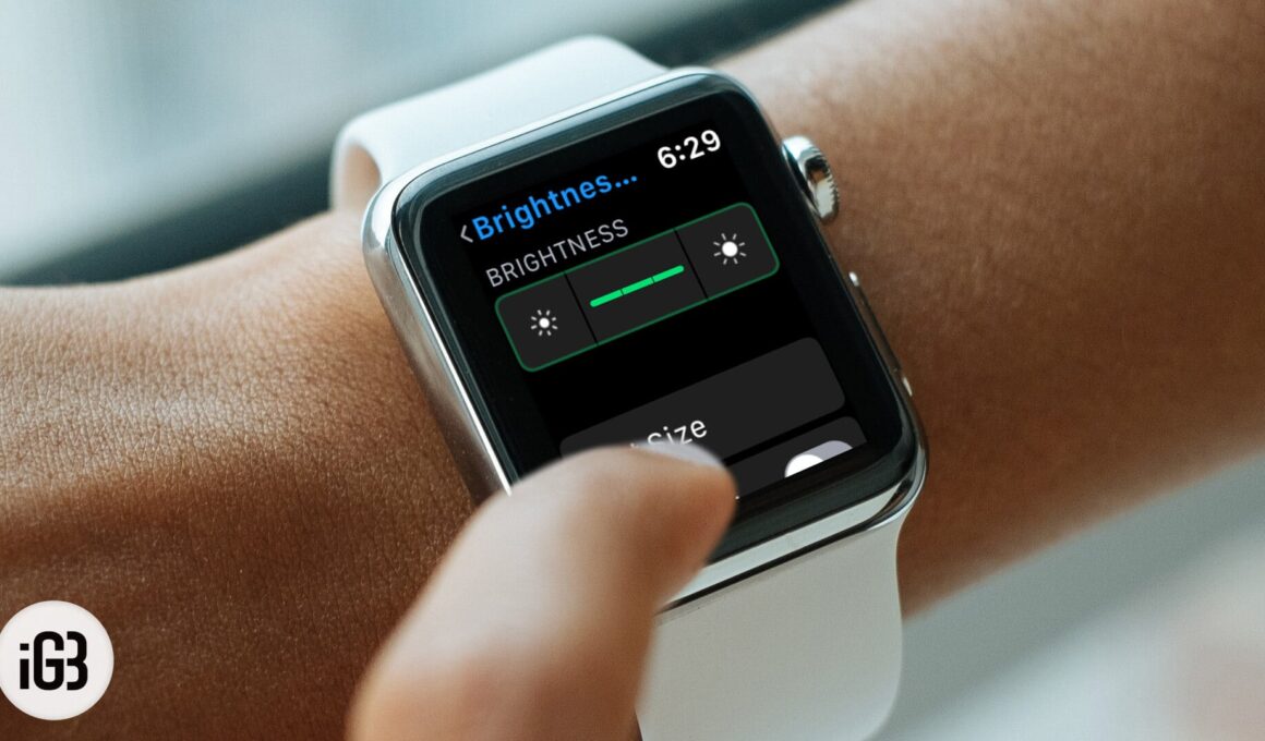 How to adjust apple watch screen brightness