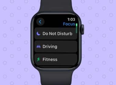 Turn On Do Not Disturb on Apple Watch.