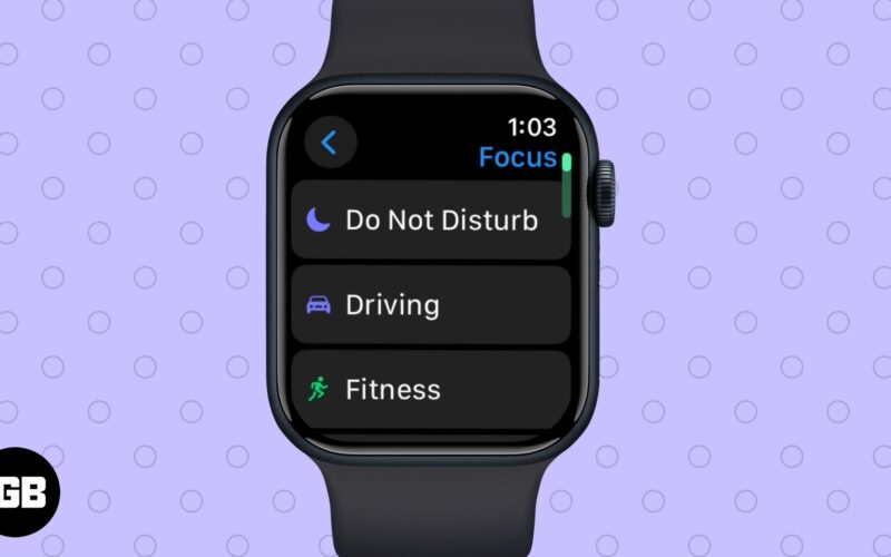 Включете не безпокойте от Apple Watch