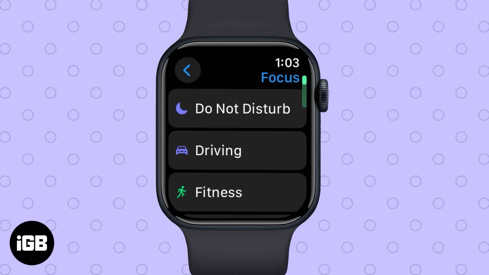 Включете не безпокойте от Apple Watch