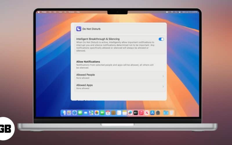Do Not Disturb on Mac