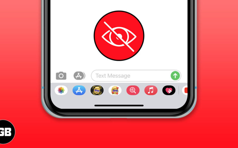 How to hide or remove imessage app drawer on iphone