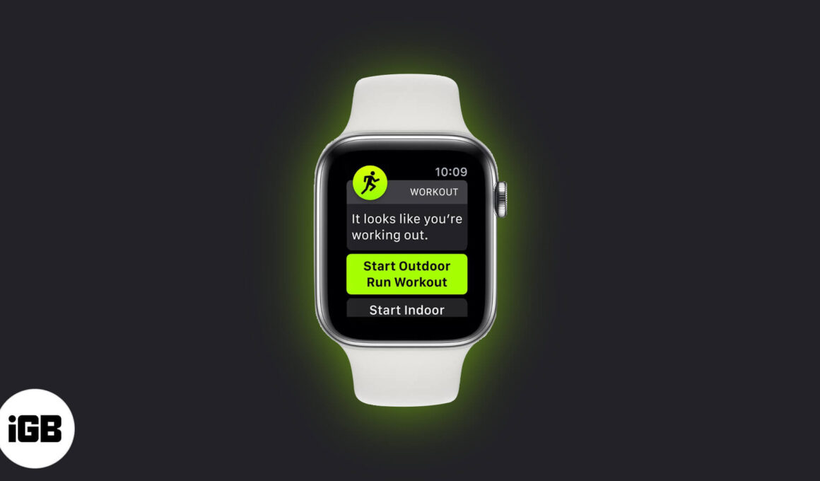 How to use workout detection on apple watch