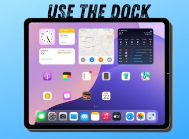 Manage the Dock on iPad.