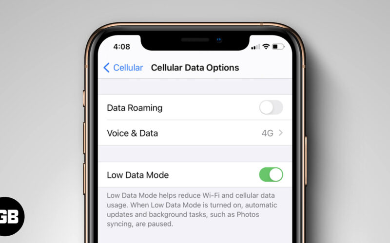 How to use low data mode on iphone