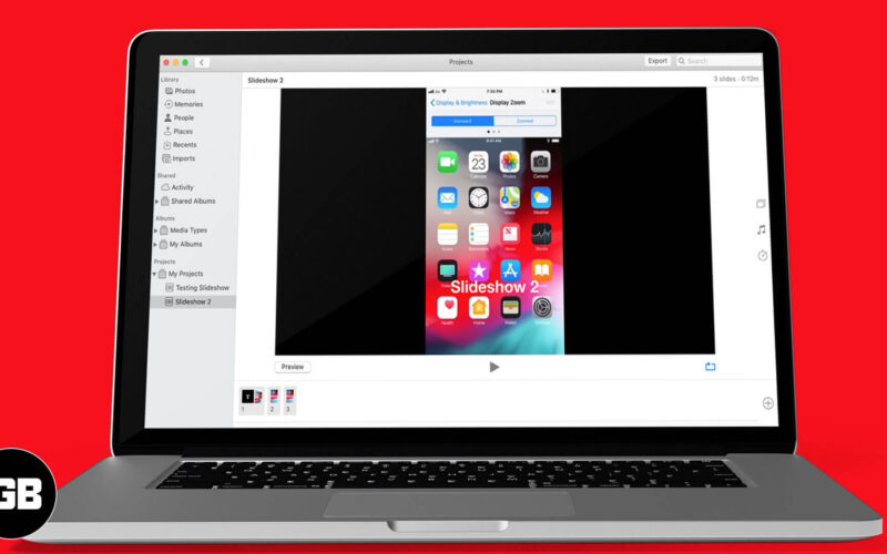 How to create slideshow in photos app on mac