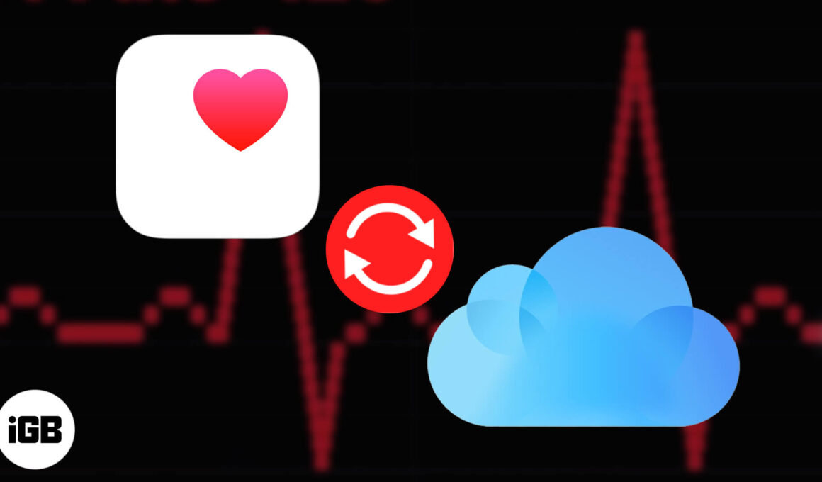 How to sync health data to icloud on iphone