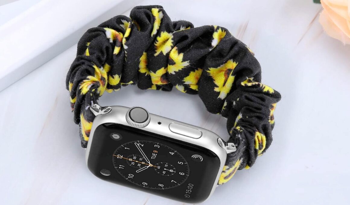 Scrunchie apple watch bands