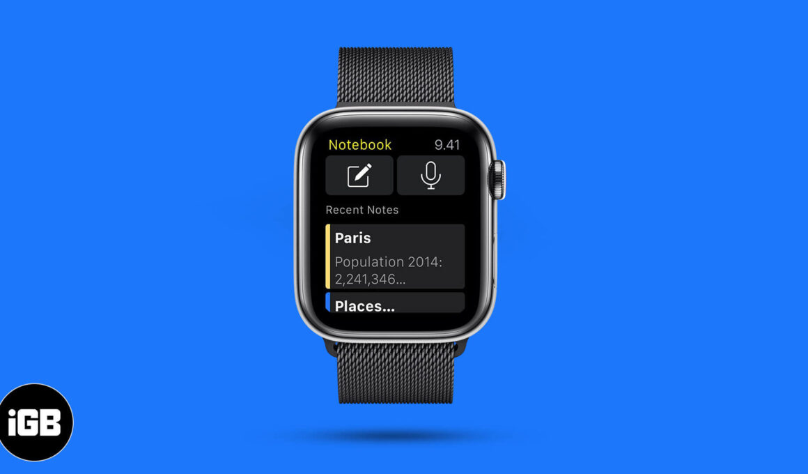 Best notes app for apple watch