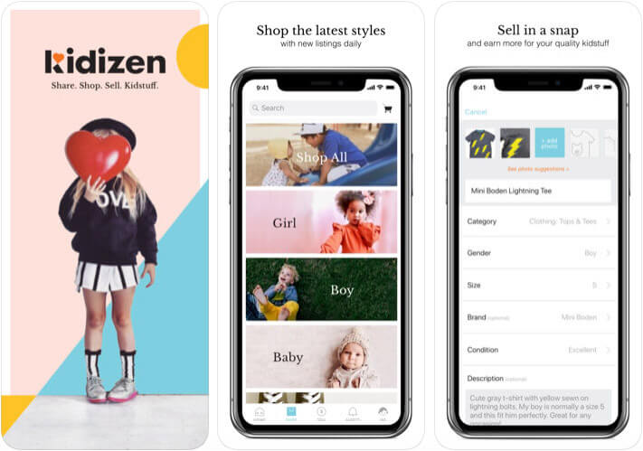 ‎Kidizen Baby Shopping iPhone and iPad App Screenshot