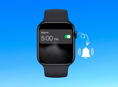 Set an alarm on Apple Watch.