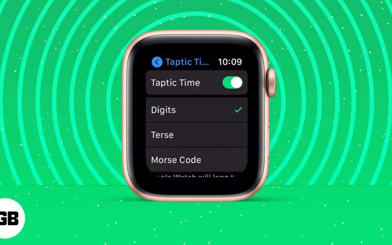 How to use taptic time on apple watch