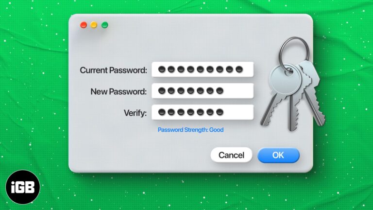 reset keychain password