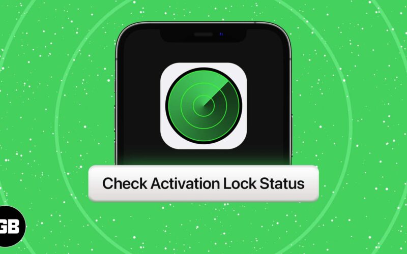 How to check activation lock status via apple support page