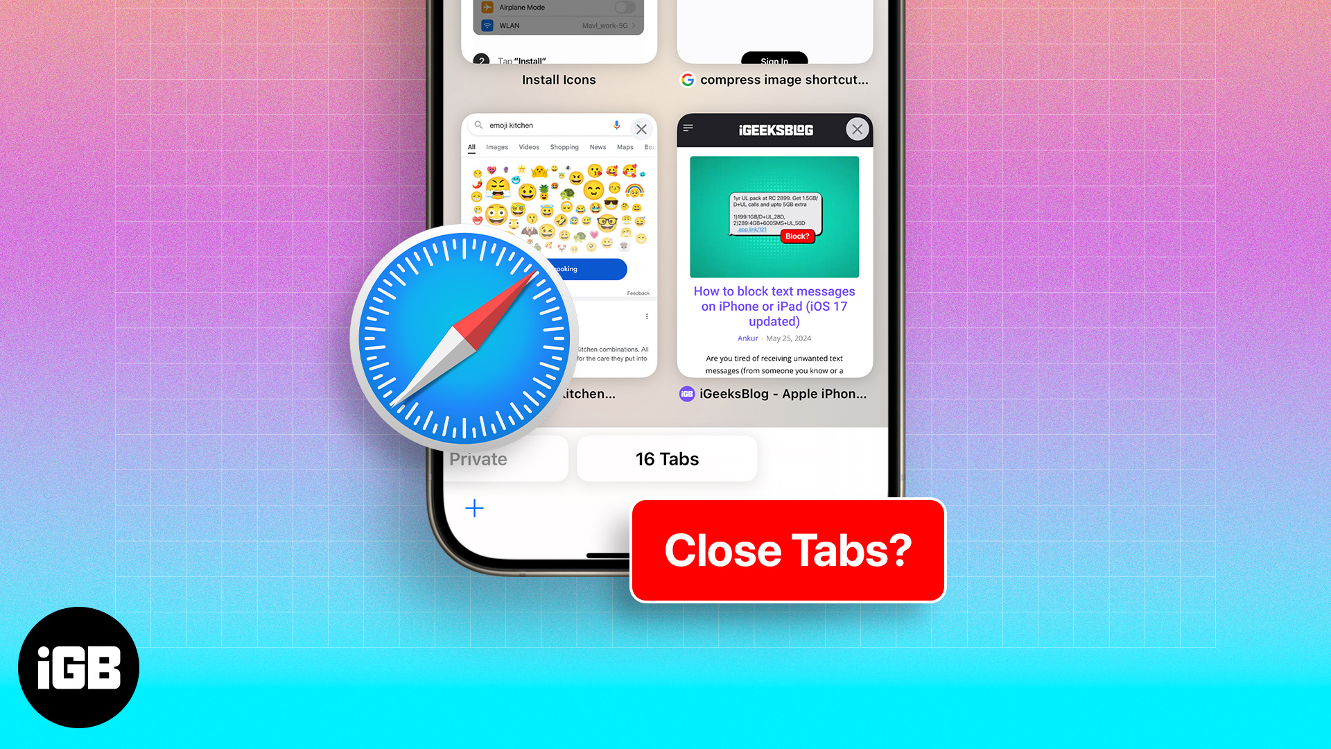 How to close all tabs on iPhone and iPad
