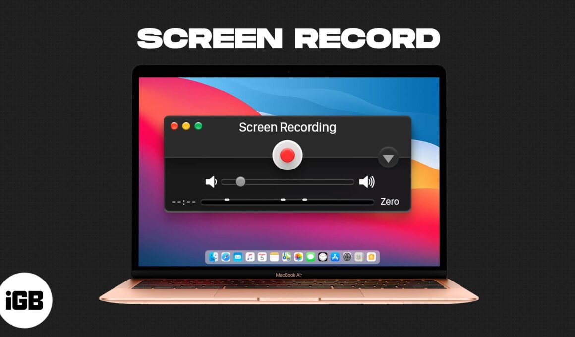 How to screen record on mac