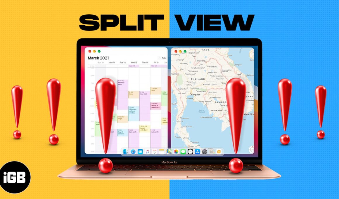 Split view not working on mac issue