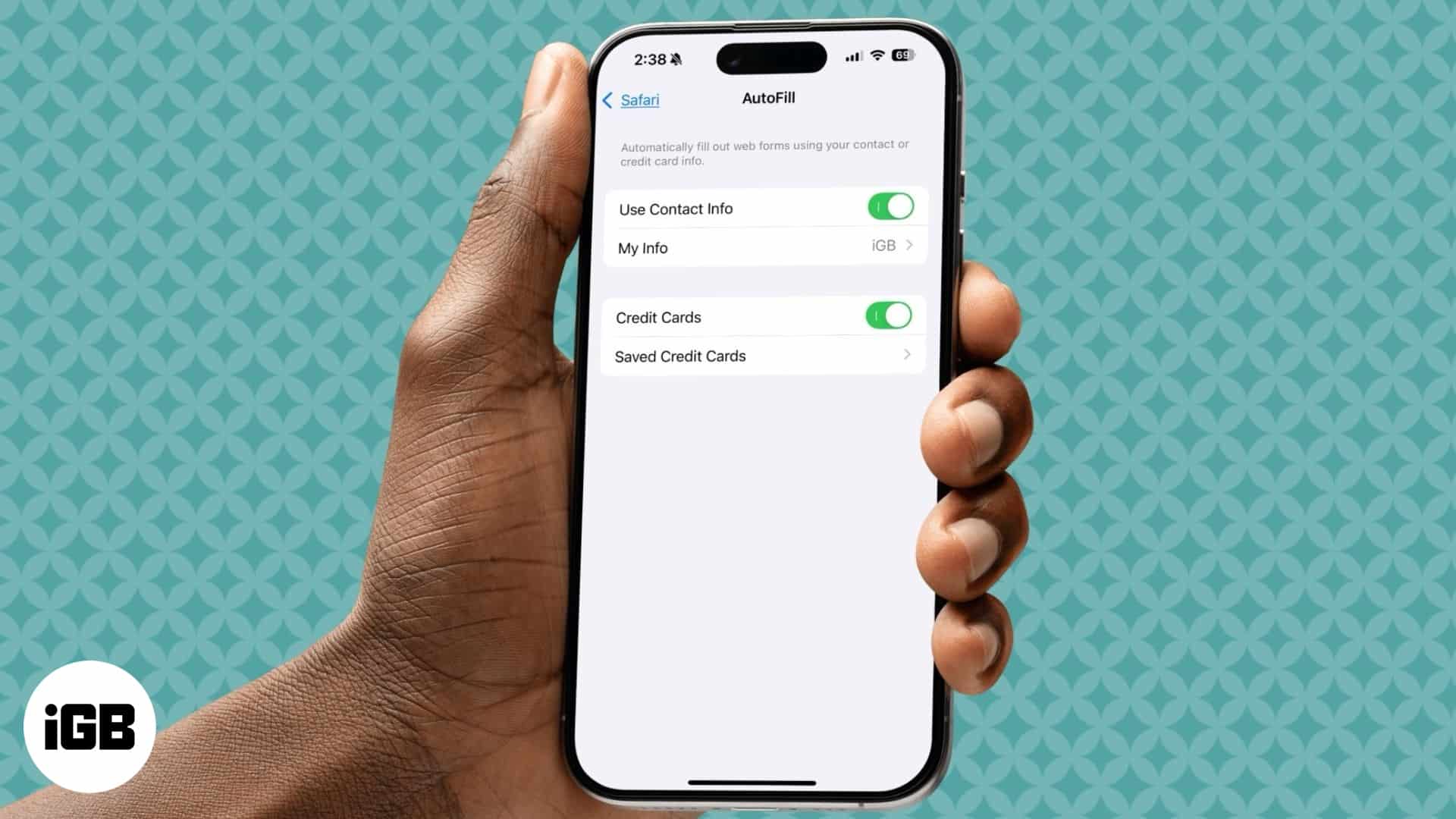 Gunakan AutoFill untuk memasukkan maklumat anda secara automatik di iPhone