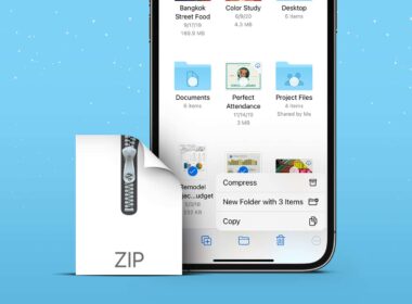 How to zip and unzip files on iphone