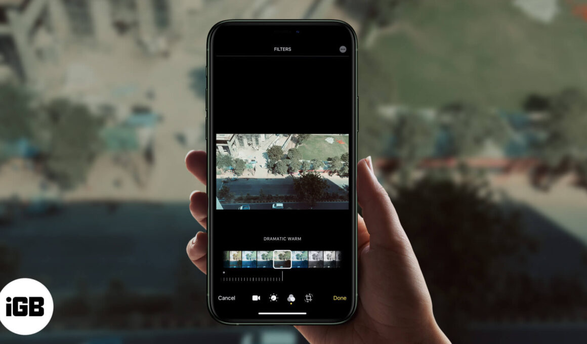 How to add a filter to video on iphone or ipad