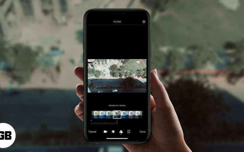 How to add a filter to video on iphone or ipad