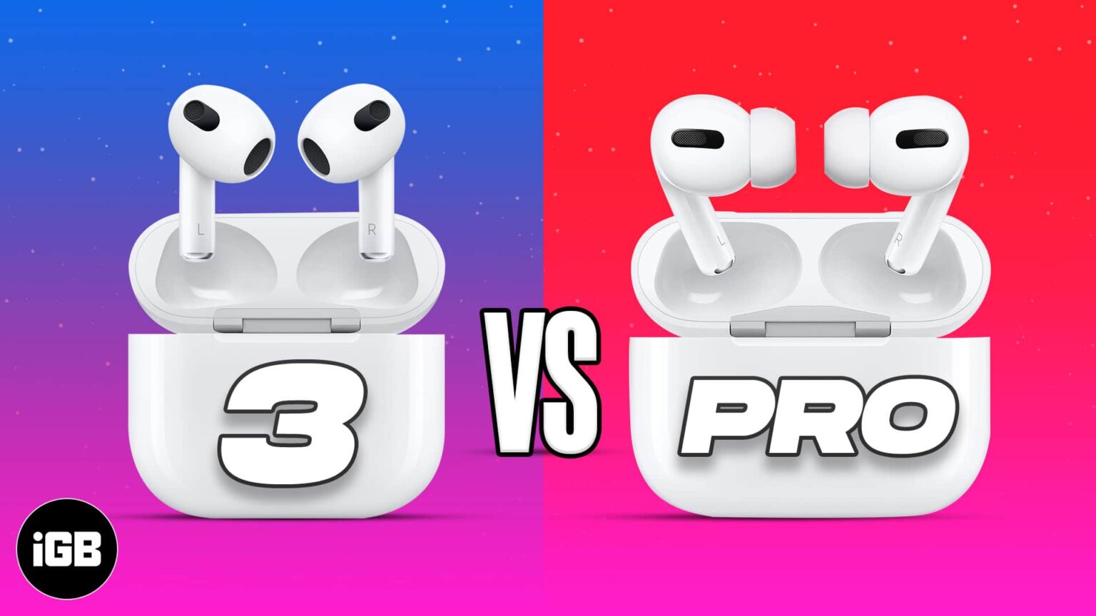 airpods pro et airpods 3 difference