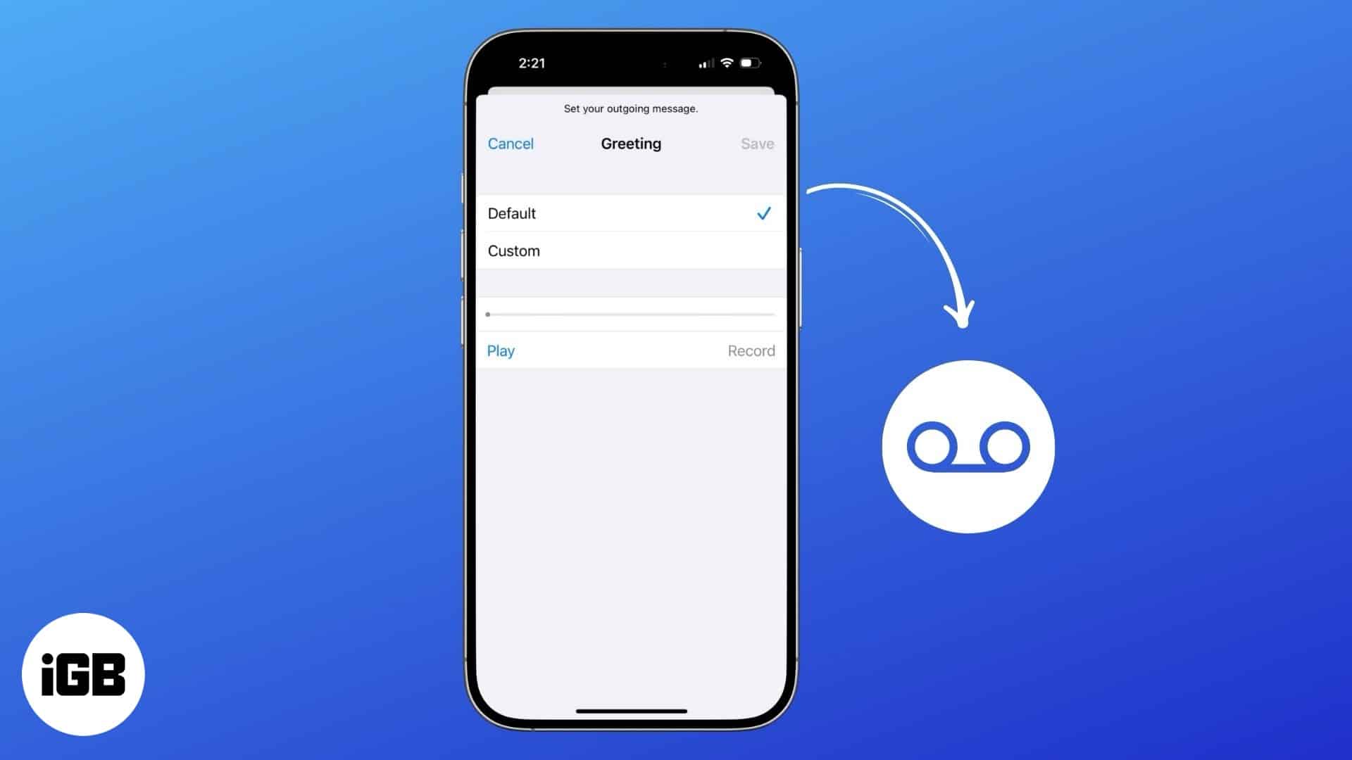 Set up voicemail on your iPhone