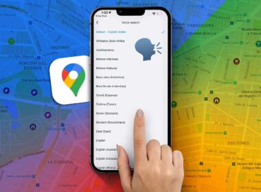 How to change google maps voice and language on iphone