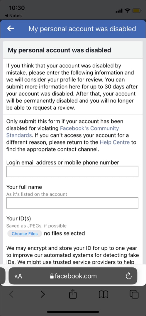 How to recover your Facebook account from iPhone and Mac - 12
