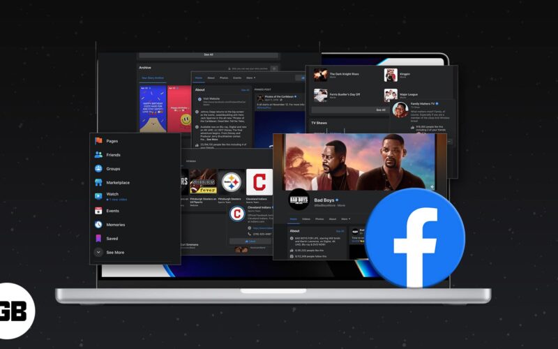 How to turn on facebook dark mode on desktop 1