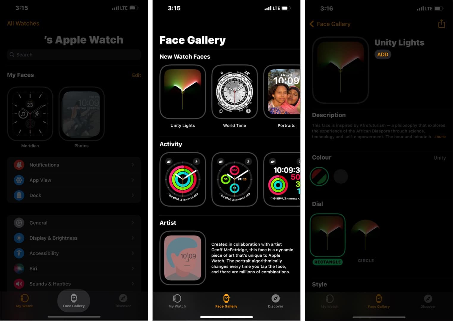 How to add and customize the new Unity Lights Apple Watch face - iGeeksBlog