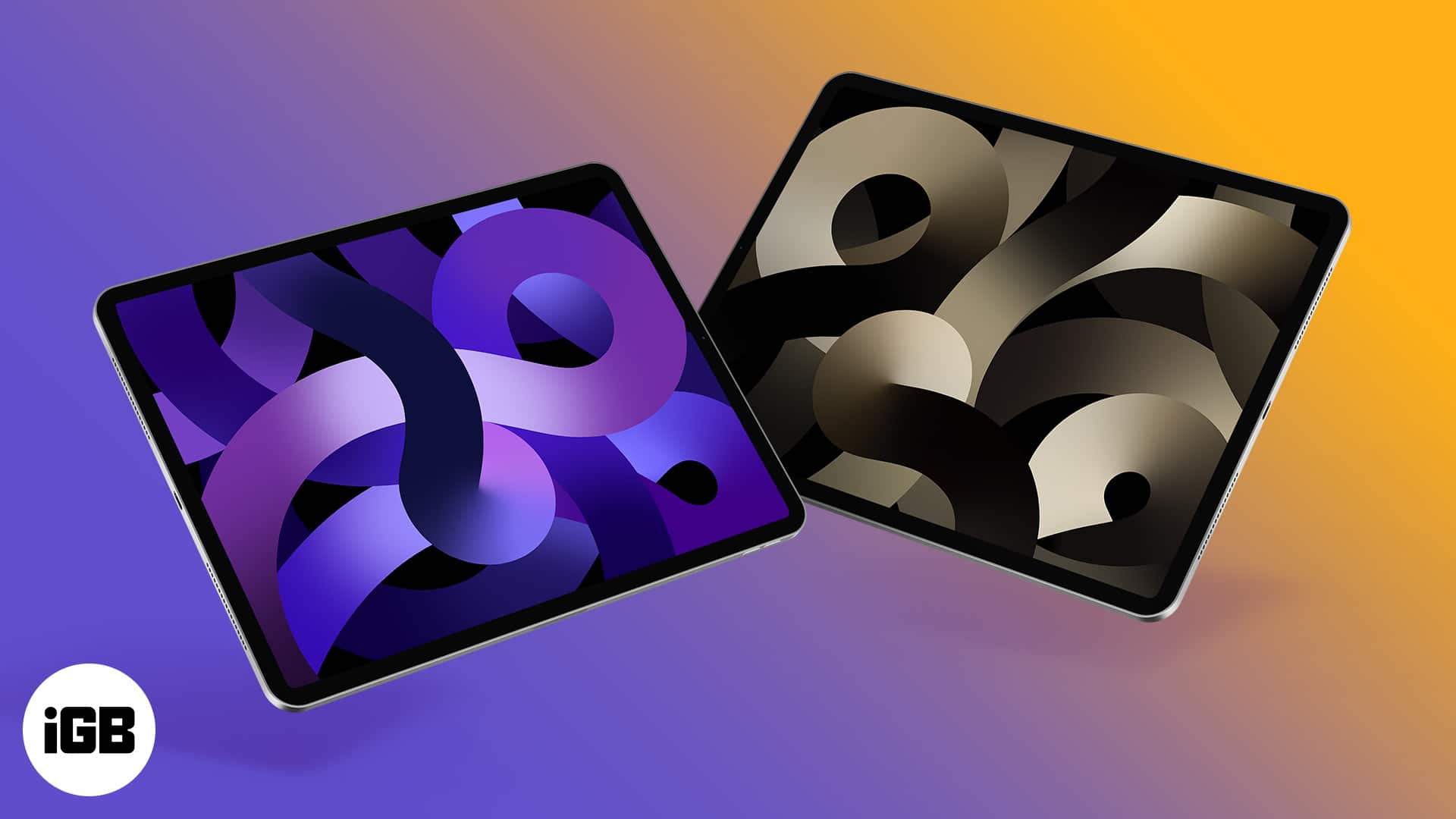 iPad pro black purple theme 4K wallpaper download
