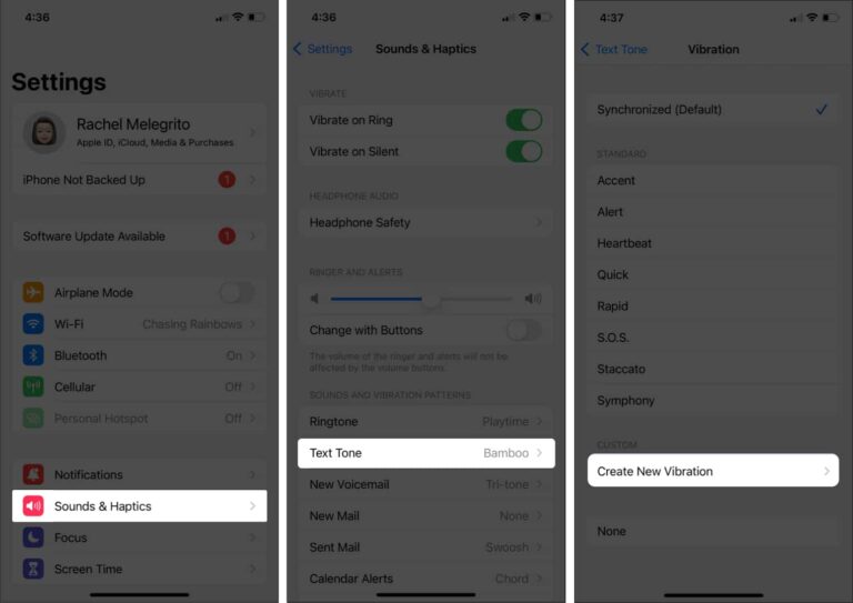 How to set a custom vibration alert on iPhone for specific contact ...