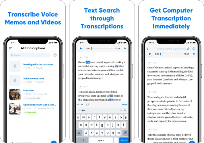 speech to text app for iphone