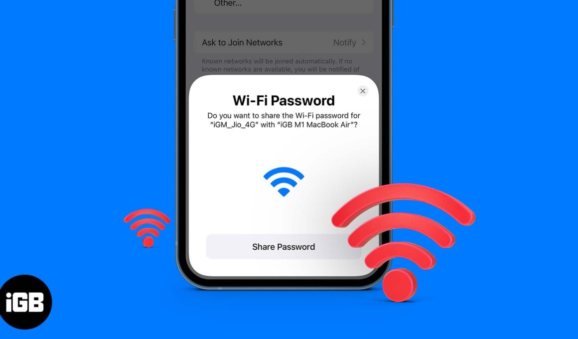 How to share wi fi passwords from iphone ipad and mac