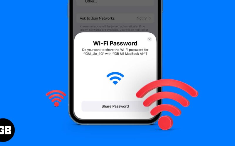 How to share wi fi passwords from iphone ipad and mac