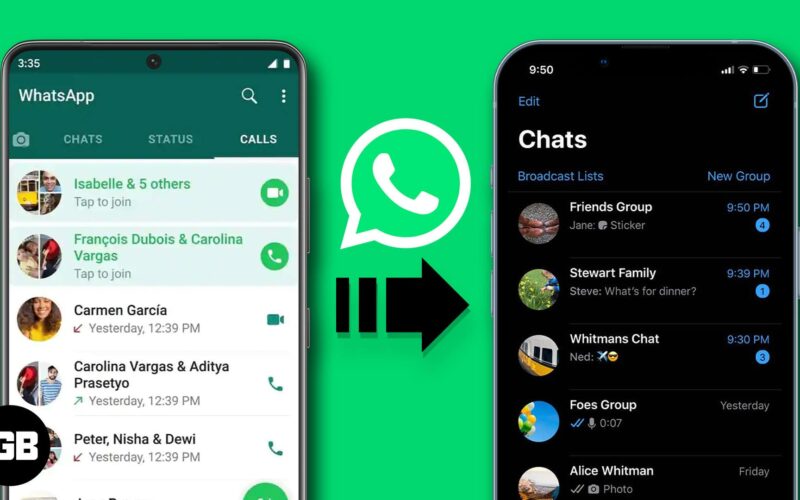 How to transfer whatsapp data from android to iphone