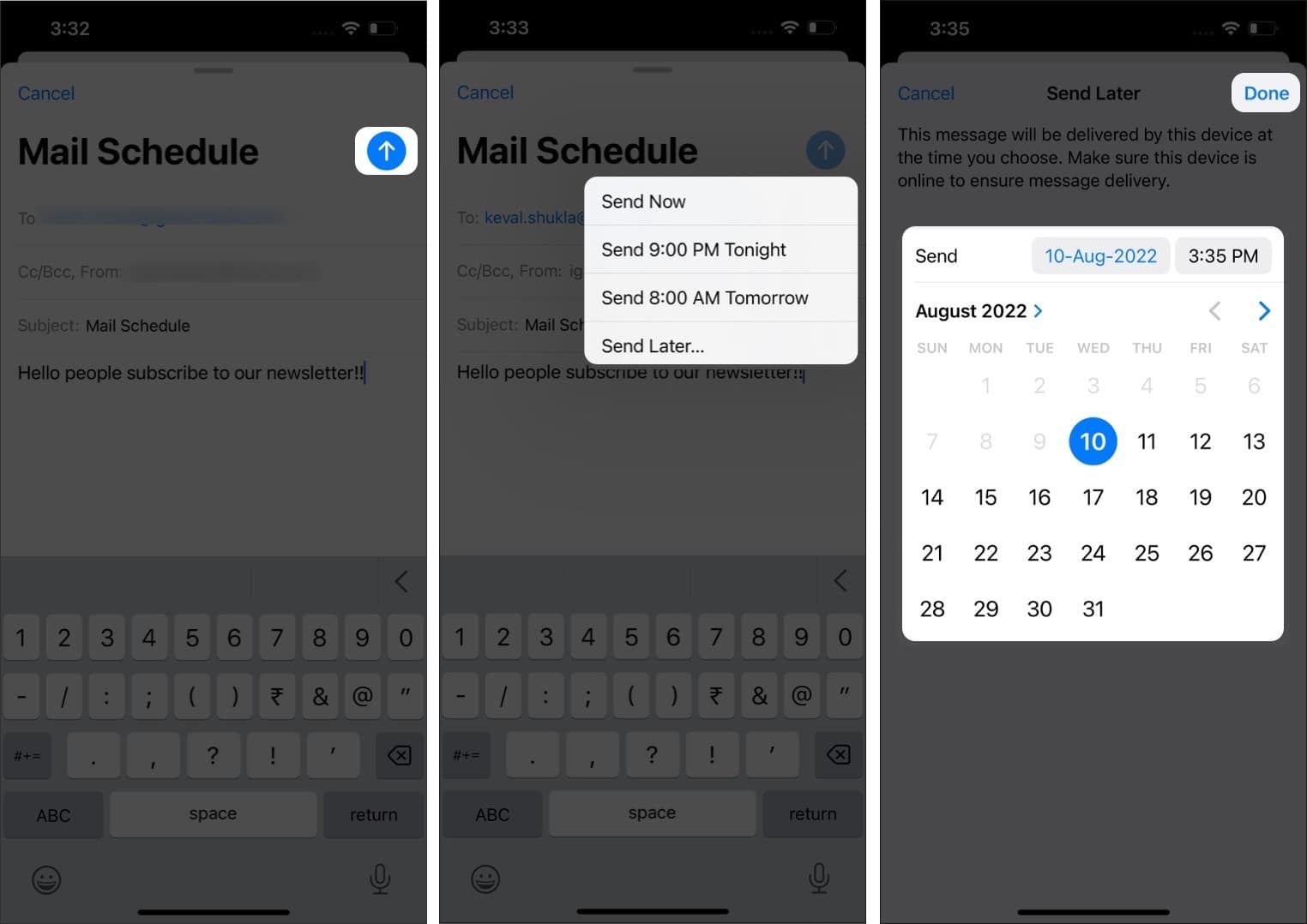 Using iOS Workflow To Send Quick Email Messages