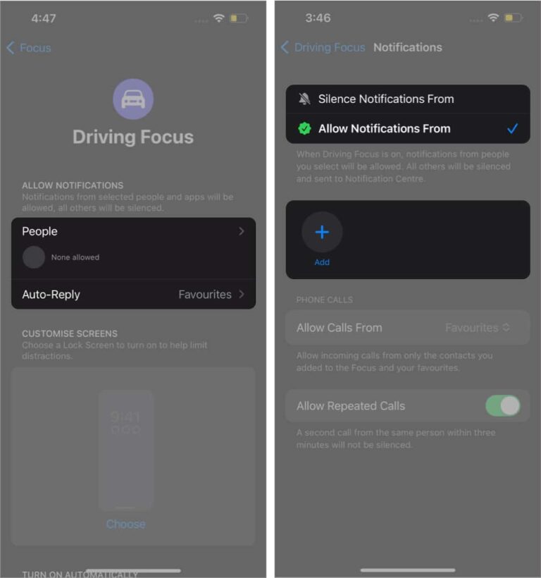 How to use the Driving Focus on iPhone : A complete guide - iGeeksBlog